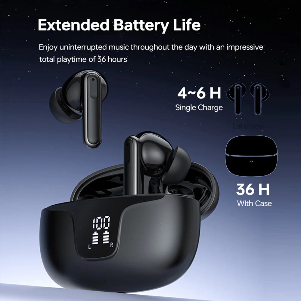 Hybrid Active Noise Cancelling Wireless Earbuds Bluetooth